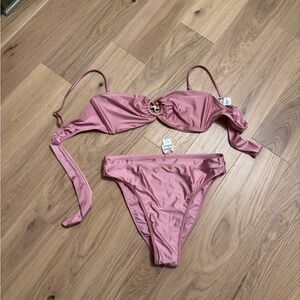 Anthropologie Starfish Accent Pink Bikini